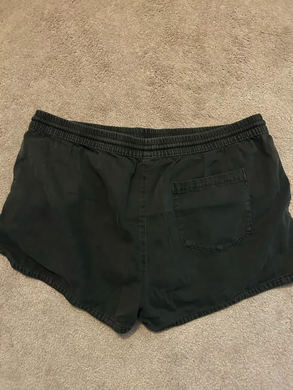 Aerie Black Elastic Waist Shorts with Drawstring - Image 3