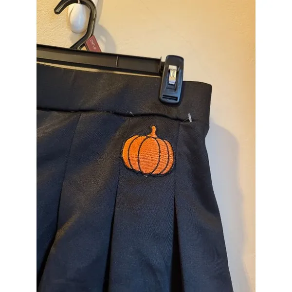 Pumpkin Pleated Skirt - Image 2