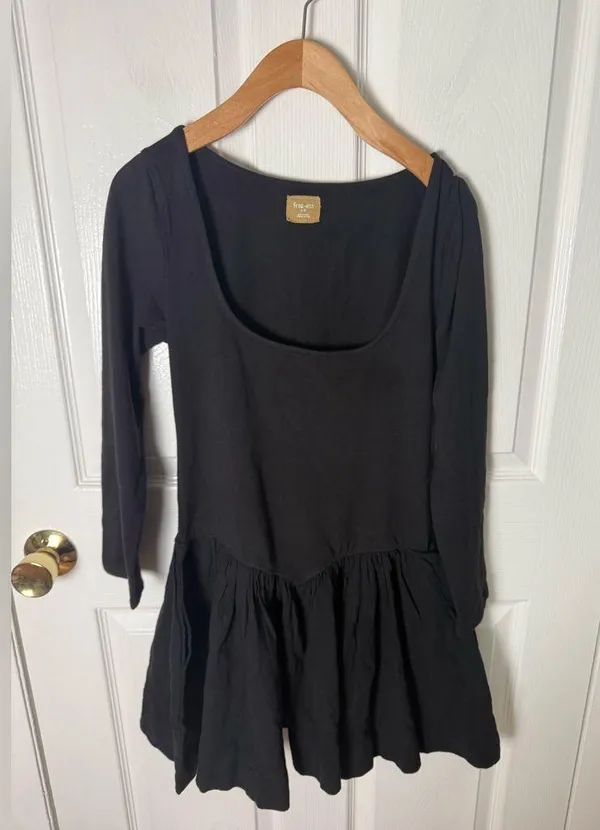 Free People Onda Drop-Waist Long-Sleeve Mini S - Image 3