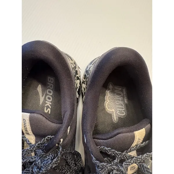 Brooks Ghost 15 Running‎ Shoes Womens 7.5 Grey Black Marbled Sneaker Lightweight - Image 8