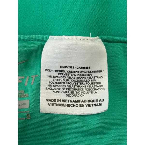 Nike Running Skort Dri-FIT Athletic Skirt Shorts Green Chevron‎ Size L - Image 4