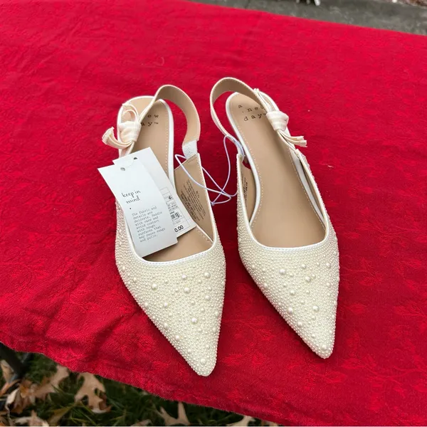 Women's Milan Slingback Heels - A New Day size 8.5 wedding‎ guest pearl summer - Image 8