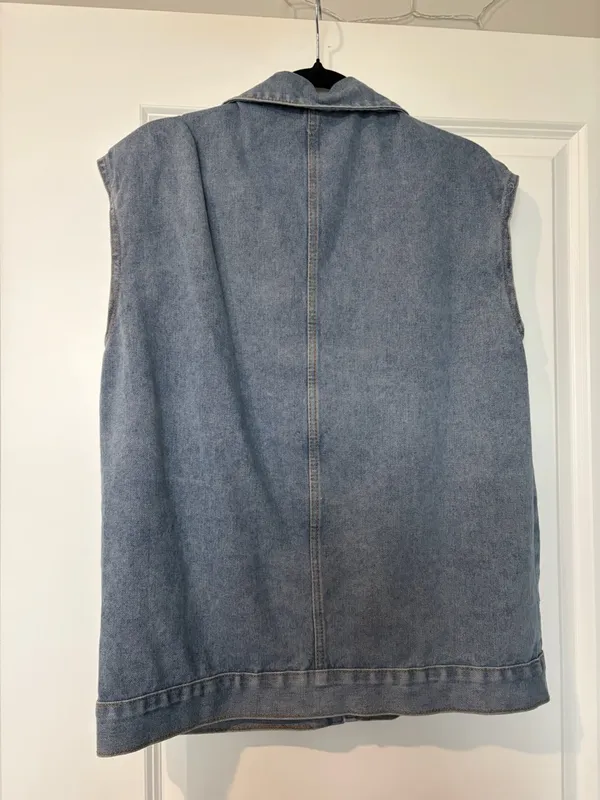 Light Wash Denim Vest - Image 3