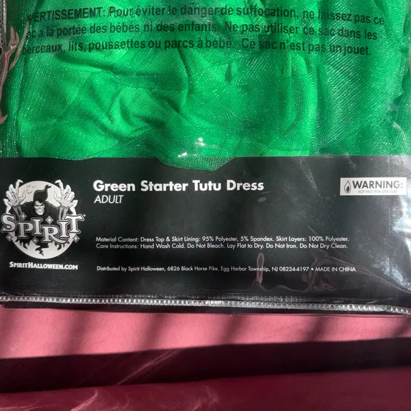 Spirit Halloween Green Starter Tutu Dress - Image 4