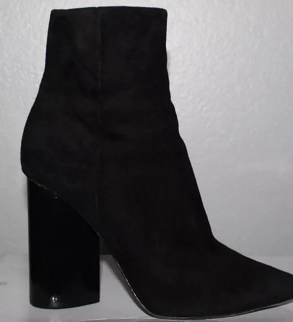 Mercedes Castillo Edie Women's Black Suede Leather Booties Size 5.5 - Image 9