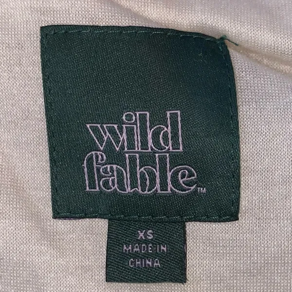 Wild Fable Colorblock Sherpa Fleece Jacket XS Cropped‎ Green Orange Cream NWOT - Image 6