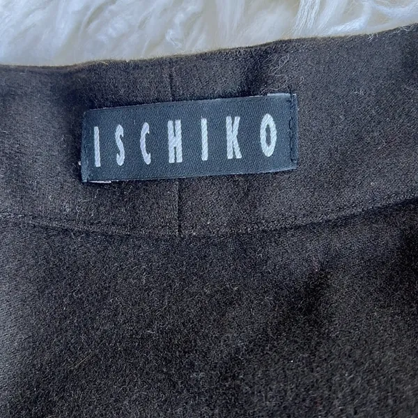 ISCHIKO Lightweight 100% Wool Button Front Blazer Jacket Brown Women's Size 10 - Image 8