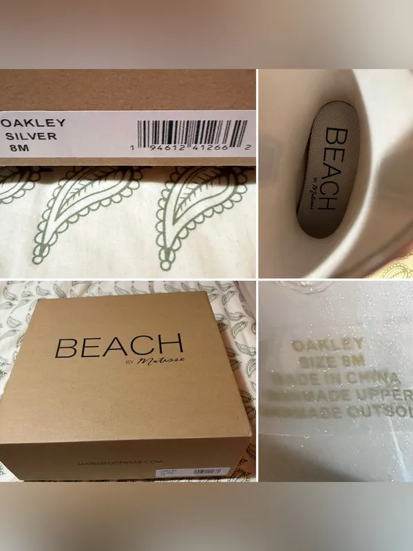Beach by Matisse Oakley Water Resistant Western Rain Boot Metallic Silver 8 NIB - Image 15