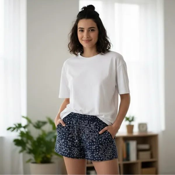 PINK Victoria's Secret Navy Boxer Shorts - Image 2