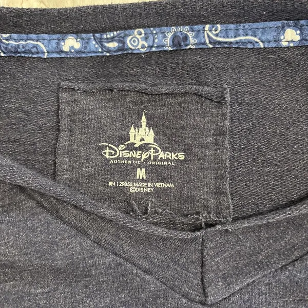 Disneyland Disney Bandana Ruffle Hem Minnie Mouse‎ Long Sleeve Shirt Medium - Image 4