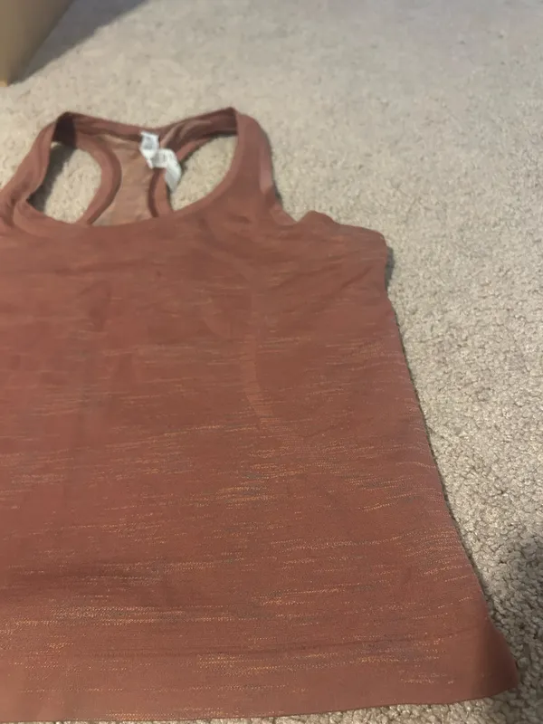 Lululemon Women's Rust Racerback Tank Top - Image 2