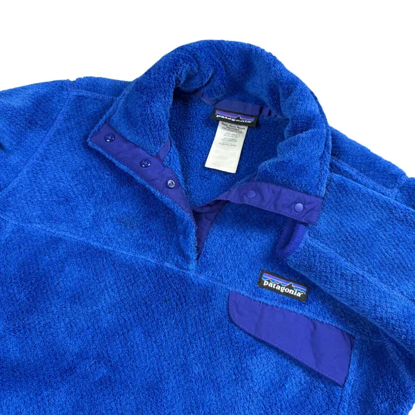 Patagonia Re-Tool Snap-T Fleece Pullover Women Small Blue Gorpcore Hiking Cozy - Image 2