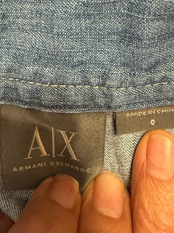 Armani Exchange Light Blue Denim Women's Shorts - Image 5