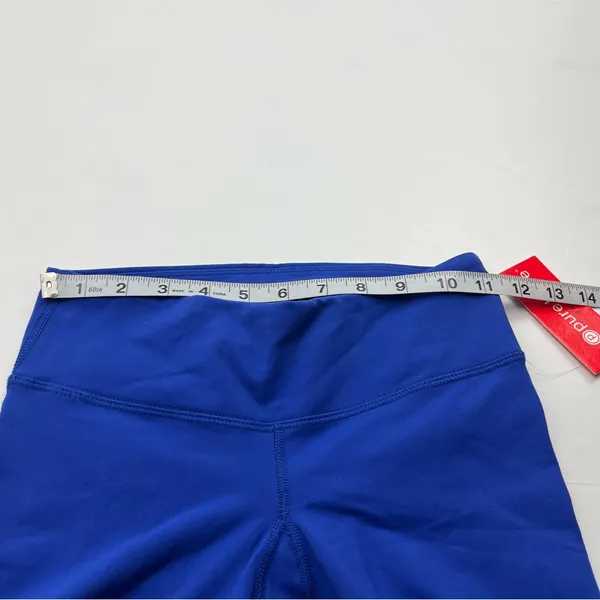 PURE BARRE Splits59 Womens Size‎ XS Leggings Blue Lycra Stretch Ribbed Leg NEW - Image 6