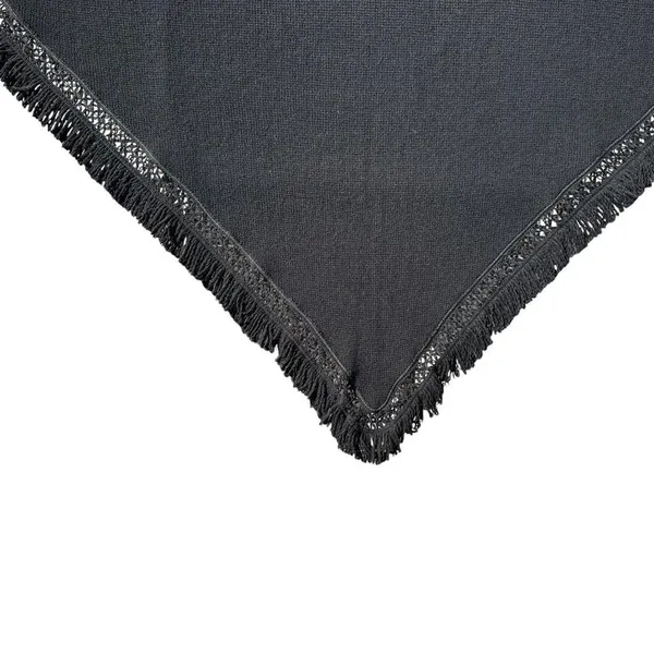 Liz Claiborne Black‎ Fringe Shawl - Image 2