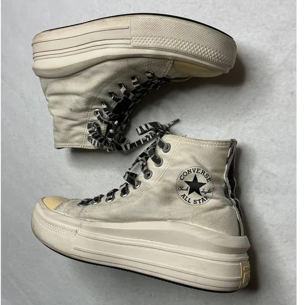 Converse‎ Archive Print Chuck Taylor All Star Move Platform High Top Women's 8 - Image 3