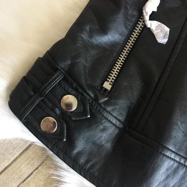BB DAKOTA Jerilyn Black Faux Leather Stud Jacket NWT - Image 7