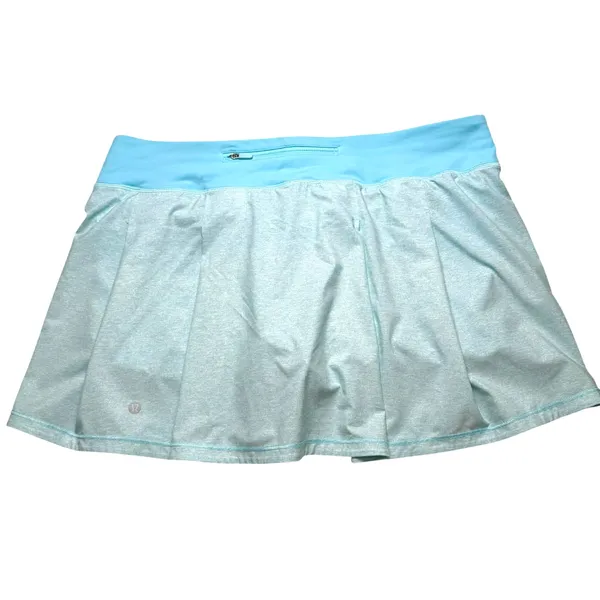 Lululemon Pace Rival Mid-Rise Skirt Tall Heather Lux Multi Icing Blue - Image 4