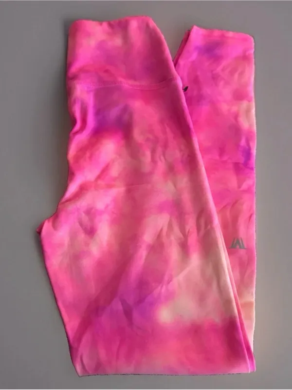 IVL Collective Pink Tie Dye Leggings Size 2 XS - Image 2