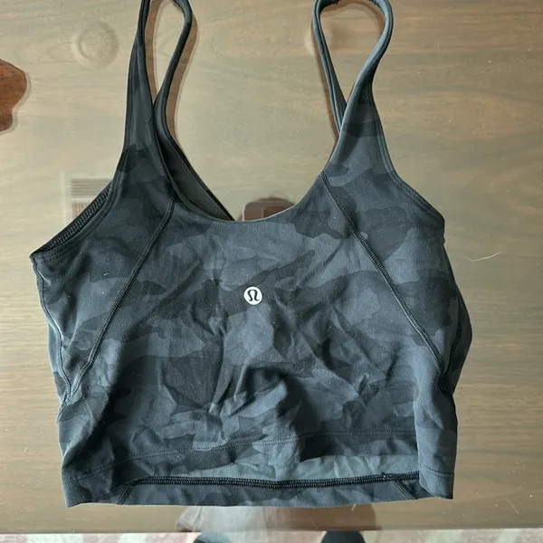 Lululemon BLACK CAMO ALIGN TANK SIZE 4 - Image 3