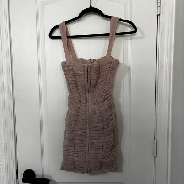HOUSE OF CB Cate Ruched Minidress in Crystal Size XS - Image 2