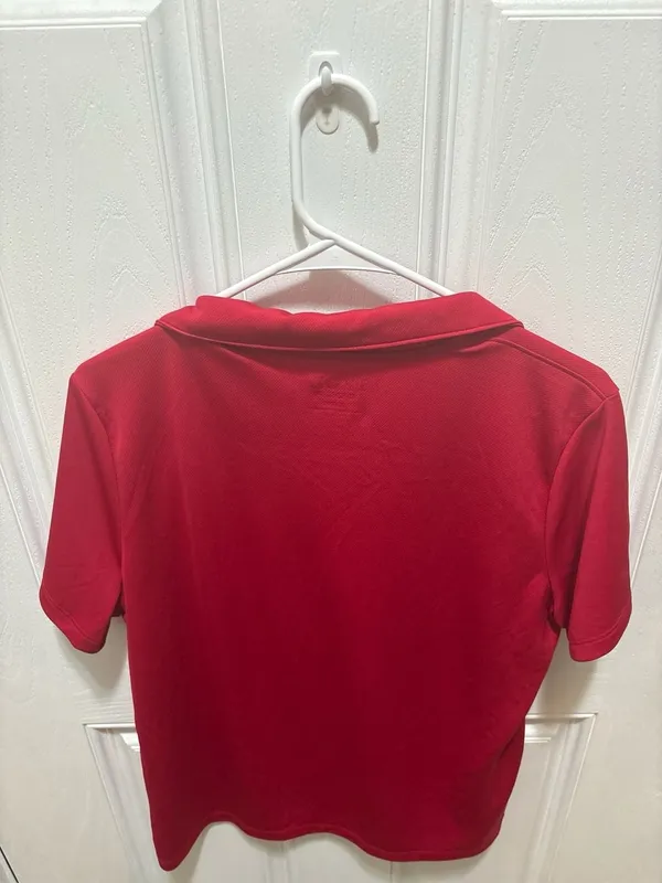 IZOD Golf Women's Short Sleeve Performance Polo Shirt Red XXL - Image 5