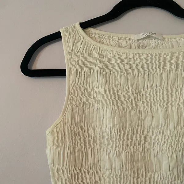 Peppermayo White Vienna Anna Smocked Sleeveless Maxi Dress Cotton Blend Women 4 - Image 3