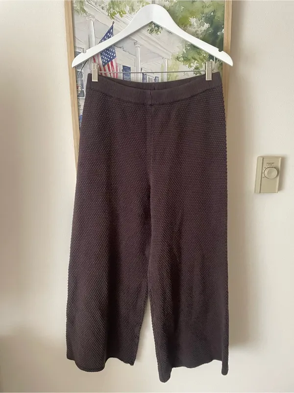 Free People Beach Hailee Henley Sweater & Pants Set in Hot Fudge Brown Large - Image 9