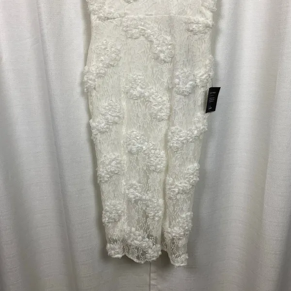 Lulus White Romantic Lace Textured Bodycon Midi Dress Sz.S NWT - Image 7