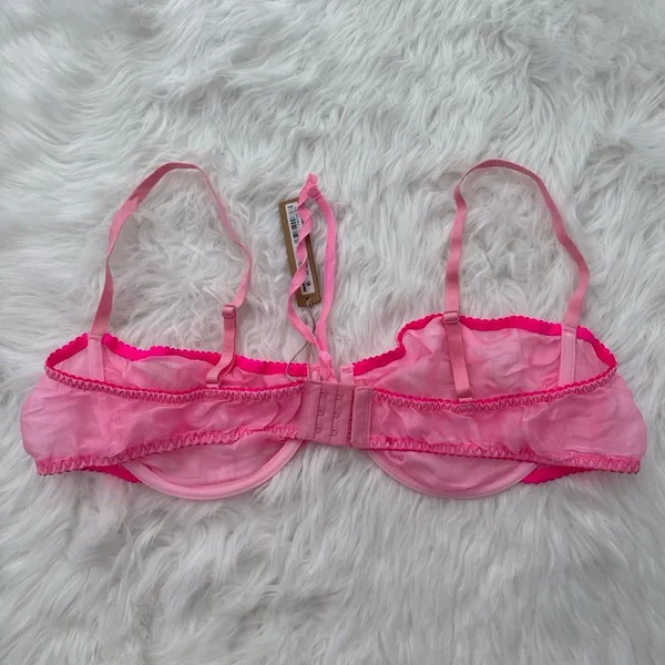 Skims Romance Balconette Bra Bubble Gum Size 44DD - Image 6