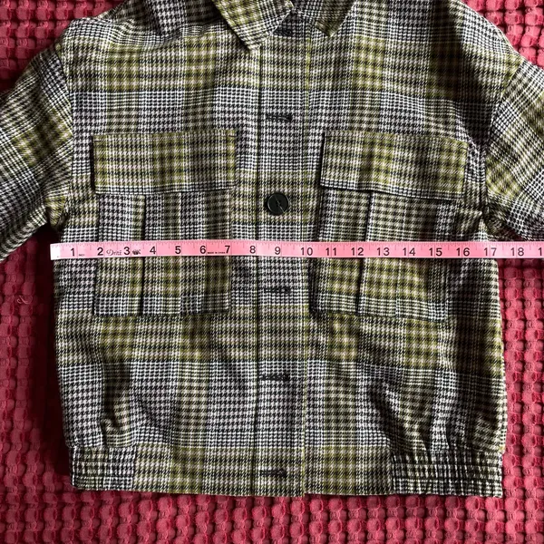 Vero Moda Plaid Check Jacket Shacket Women’s Size US 2 EU 34 Button Front - Image 8