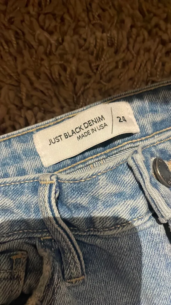 Just Black Denim Blue Jeans Ripped - Image 3
