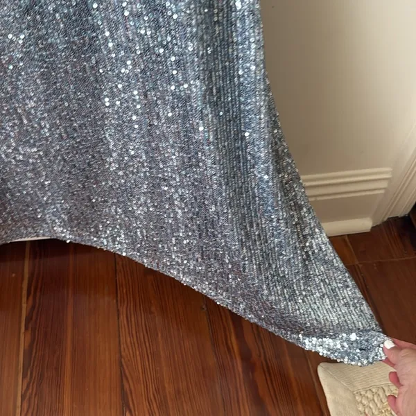 Karlie Blue Sequin Mini Dress - Image 3