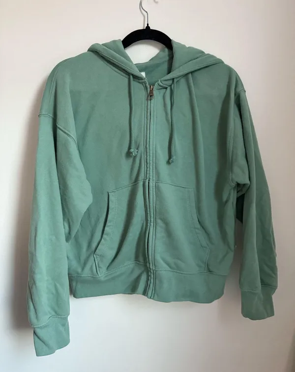 Green American Eagle Zip-Up Hoodie - Image 3