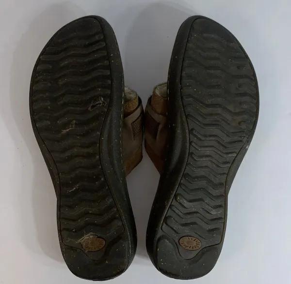 Uggs Women's Furry Sandals Sz 9 UGG 1629 EUC - Image 11