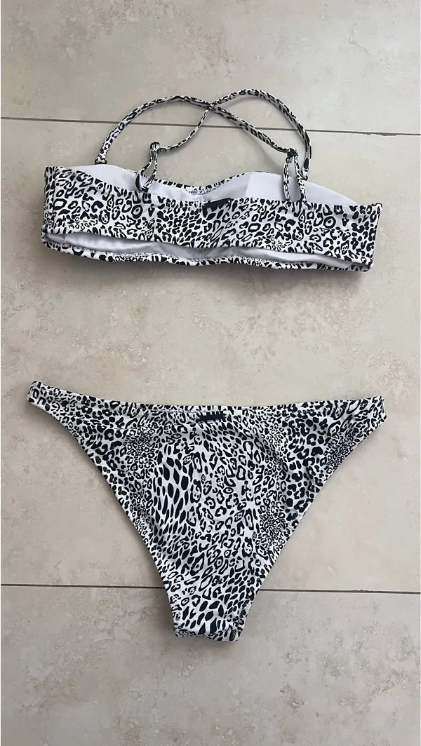 Black & White Cheetah Print | Bikini set - Image 2