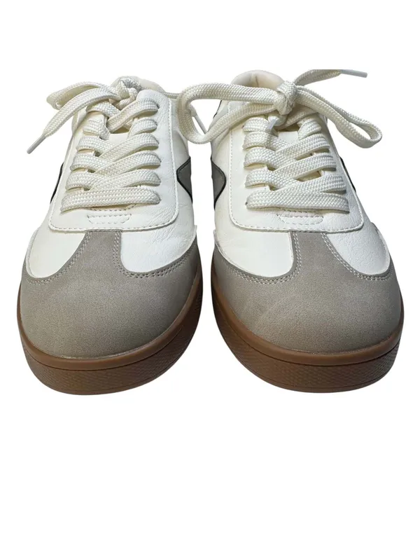 Dolce Vita Voyage Mixed-Media Retro Sneakers Ivory/Beige/Charcoal - Size 8.5 - Image 9