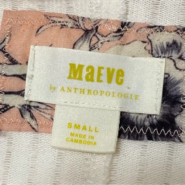 Maeve Anthropologie Vanna Sweater Size Small Cream Ribbed Cowl Neck Cozy Knit - Image 6