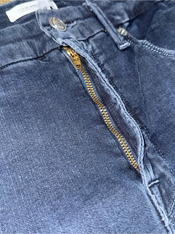 Good American GLCRE899T Good Legs Crop Jeans High Waist Sz 12 / 31 Blue344 Dark - Image 6