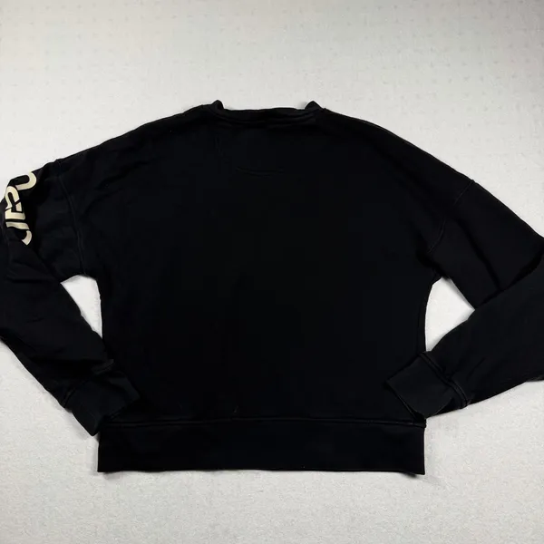 Carhartt Force Women’s XS Black Loose Fit Logo Sleeve Crewneck Sweatshirt - Image 2