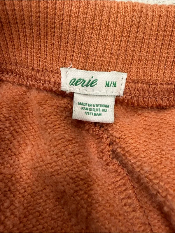aerie High-Rise Drawstring Joggers - Burnt Orange - Image 7