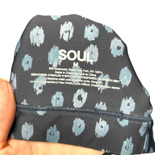 SOUL BY SOULCYCLE Ditsy Cheetah Milestone Legging & Sports‎ Bra Set Size S/M - Image 10