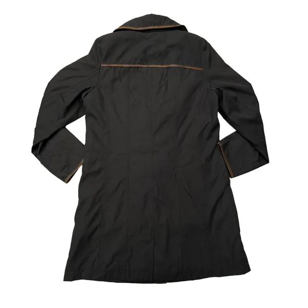 Vintage  Black Formal Pea Coat Rain Jacket - Image 2