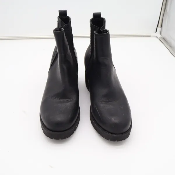 Steve Madden Jody Black Chelsea Lug Sole Block Heel Boots Womens Size 10 - Image 3