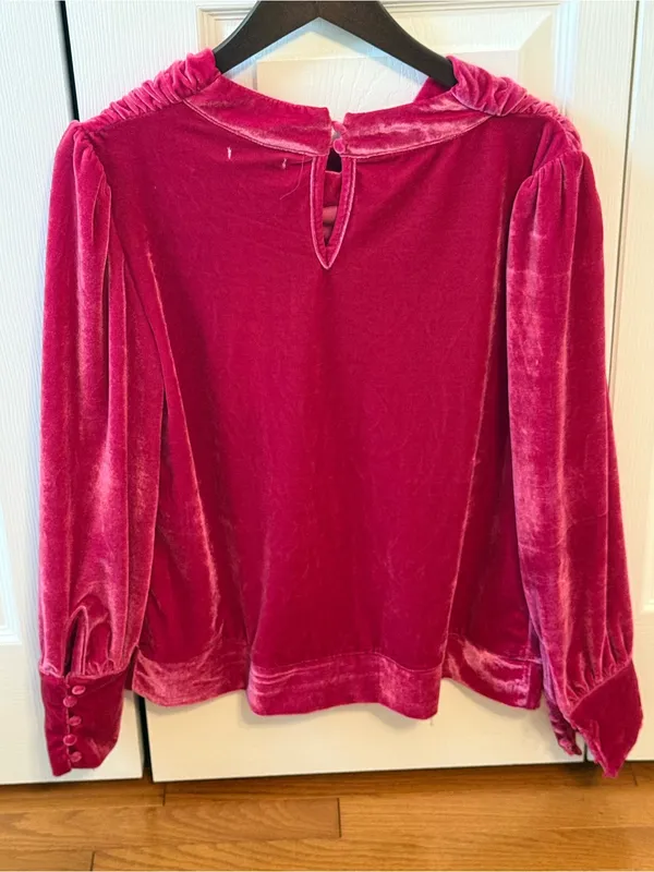 Anthropologie BTFL-Life Cowl Neck in Magenta - Image 3