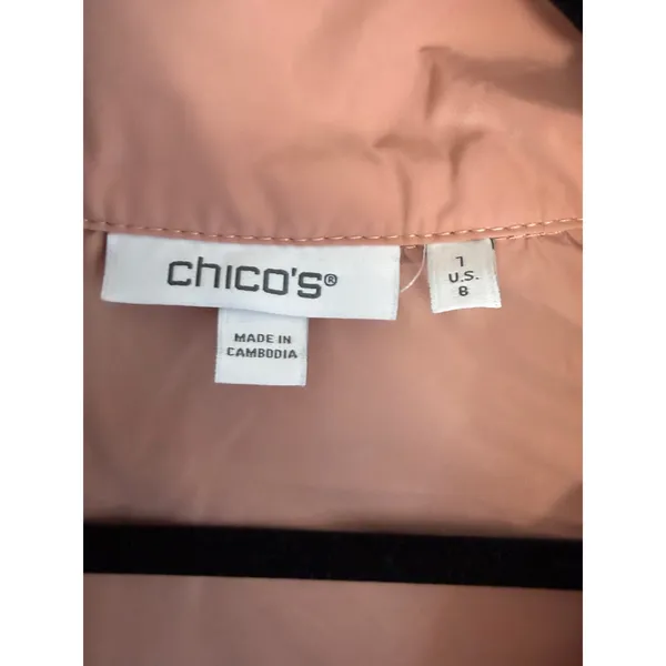Chico's Blush Pink Light‎ weight Jacket size medium - Image 2