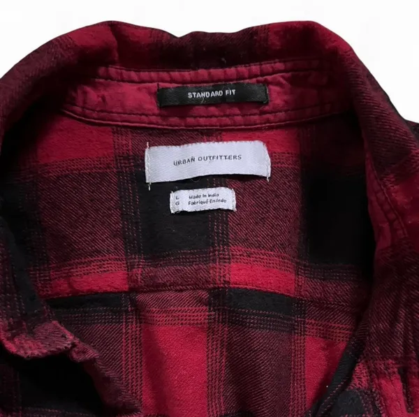 Urban Outfitters Flannel Shirt Plaid BDG Button Down - Image 3