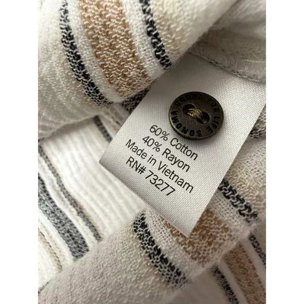 Sonoma‎ Goods for Life Women's Size L Boho Striped Business Casual Career Soft - Image 7