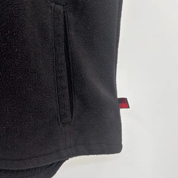 Woolrich Fleece Vest Women's Full Zip Ski Hiking Cabin‎ Outdoor Black Medium - Image 4