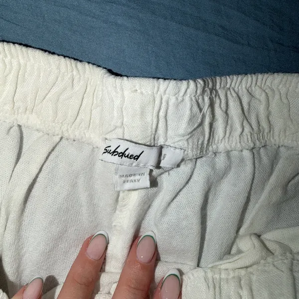 Women's Athletic White Shorts - Image 3